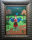 The happy fairy 48 x 39 cms (framed) Oil canvas 2017